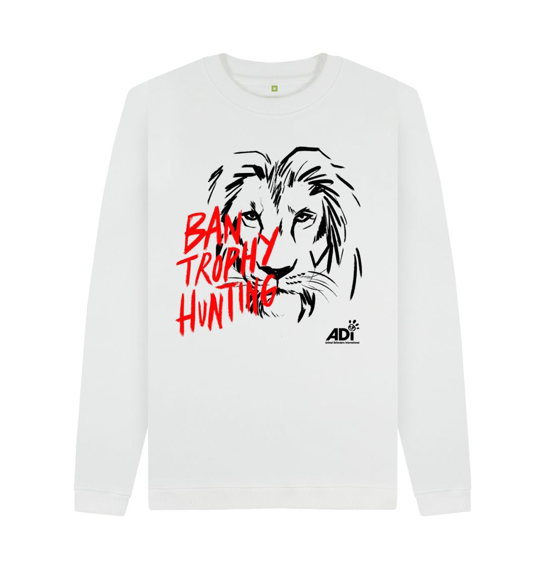 White Ban Trophy Hunting Men\u2019s Sweatshirt