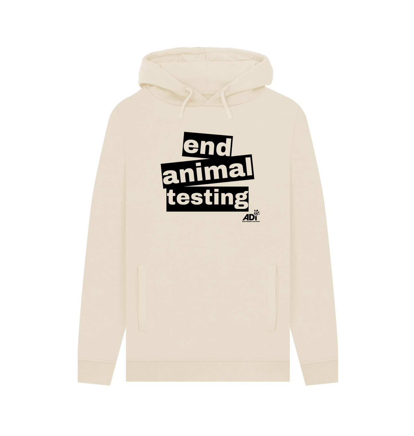 Oat Printed Hoody Front