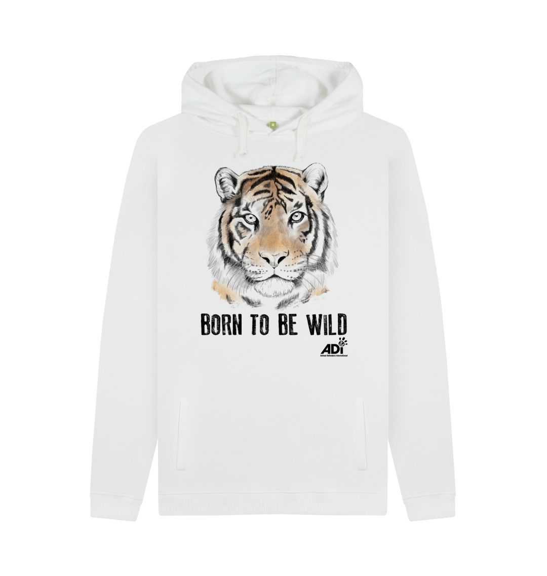 White Born To Be Wild Men\u2019s Hoody