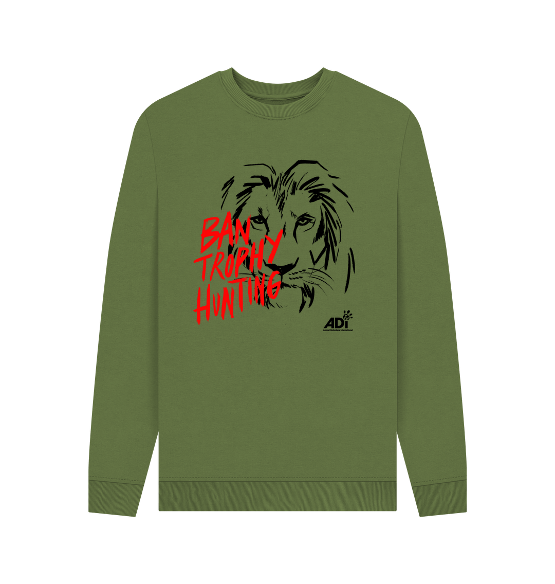 Khaki Printed Sweater