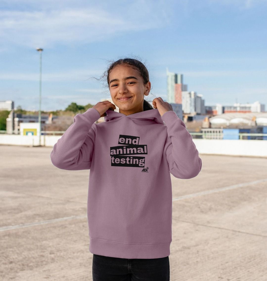 End Animal Testing Kids Hoody