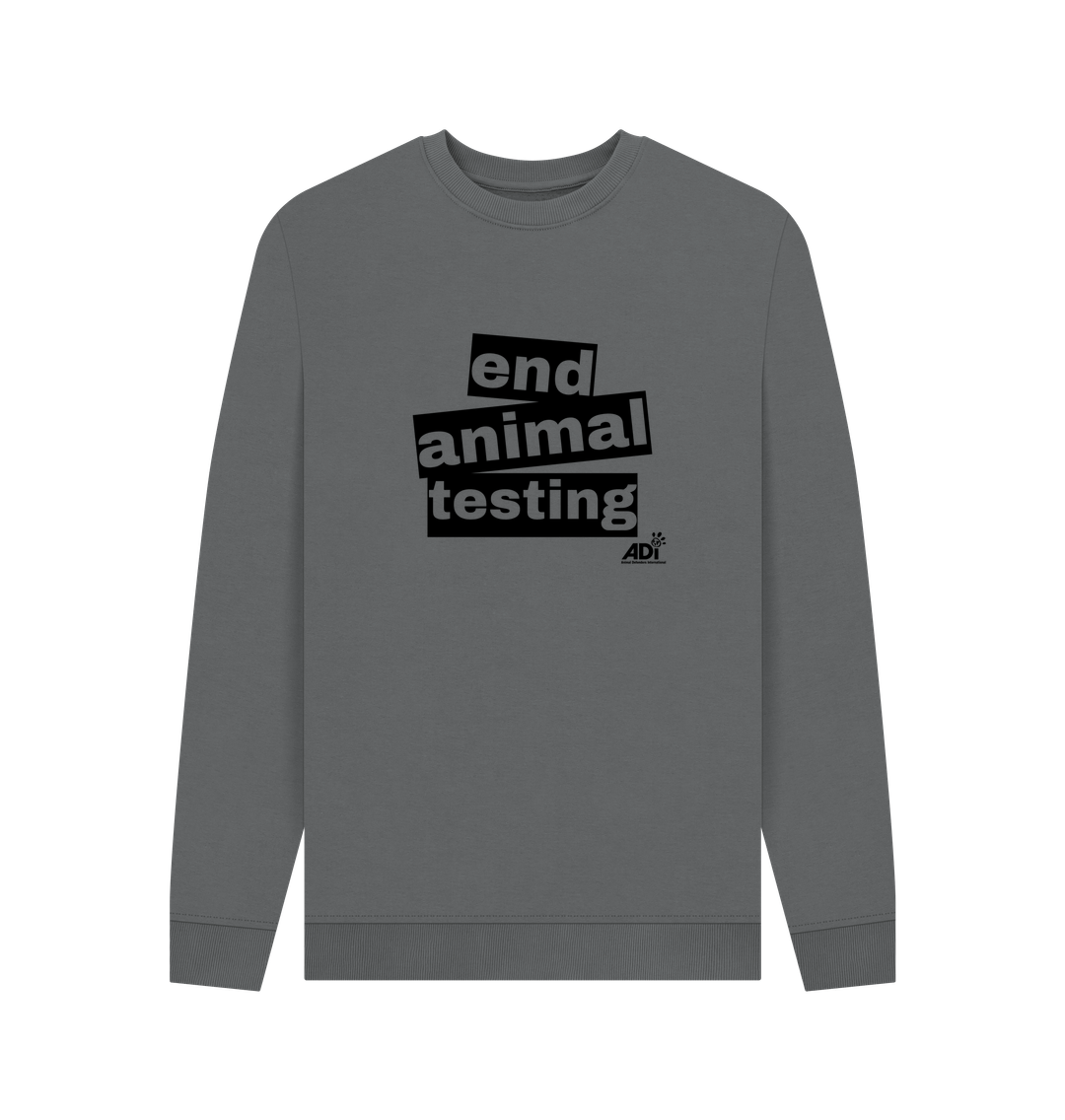 Slate Grey Printed Sweater