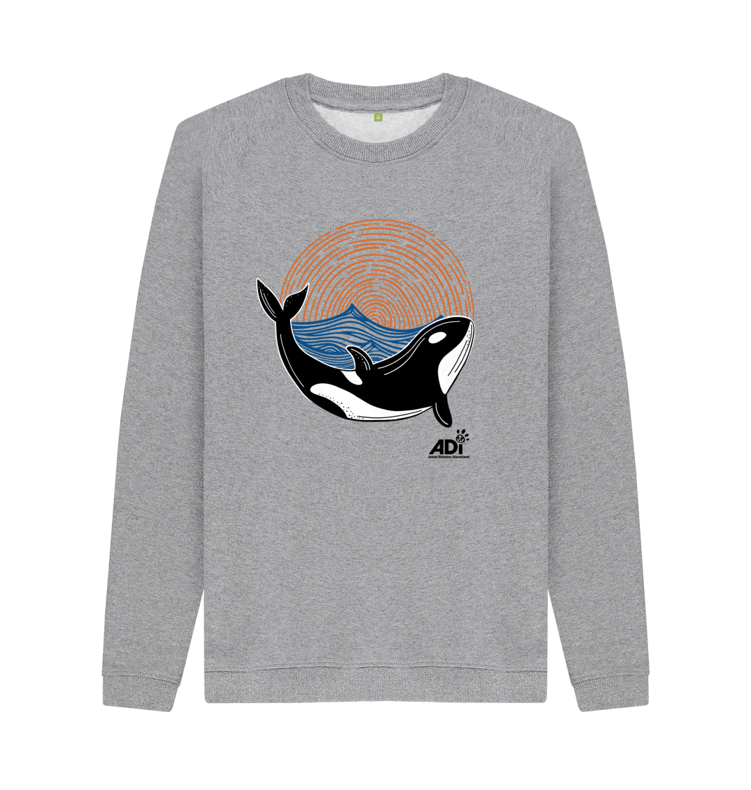 Light Heather Orca Men\u2019s Sweatshirt