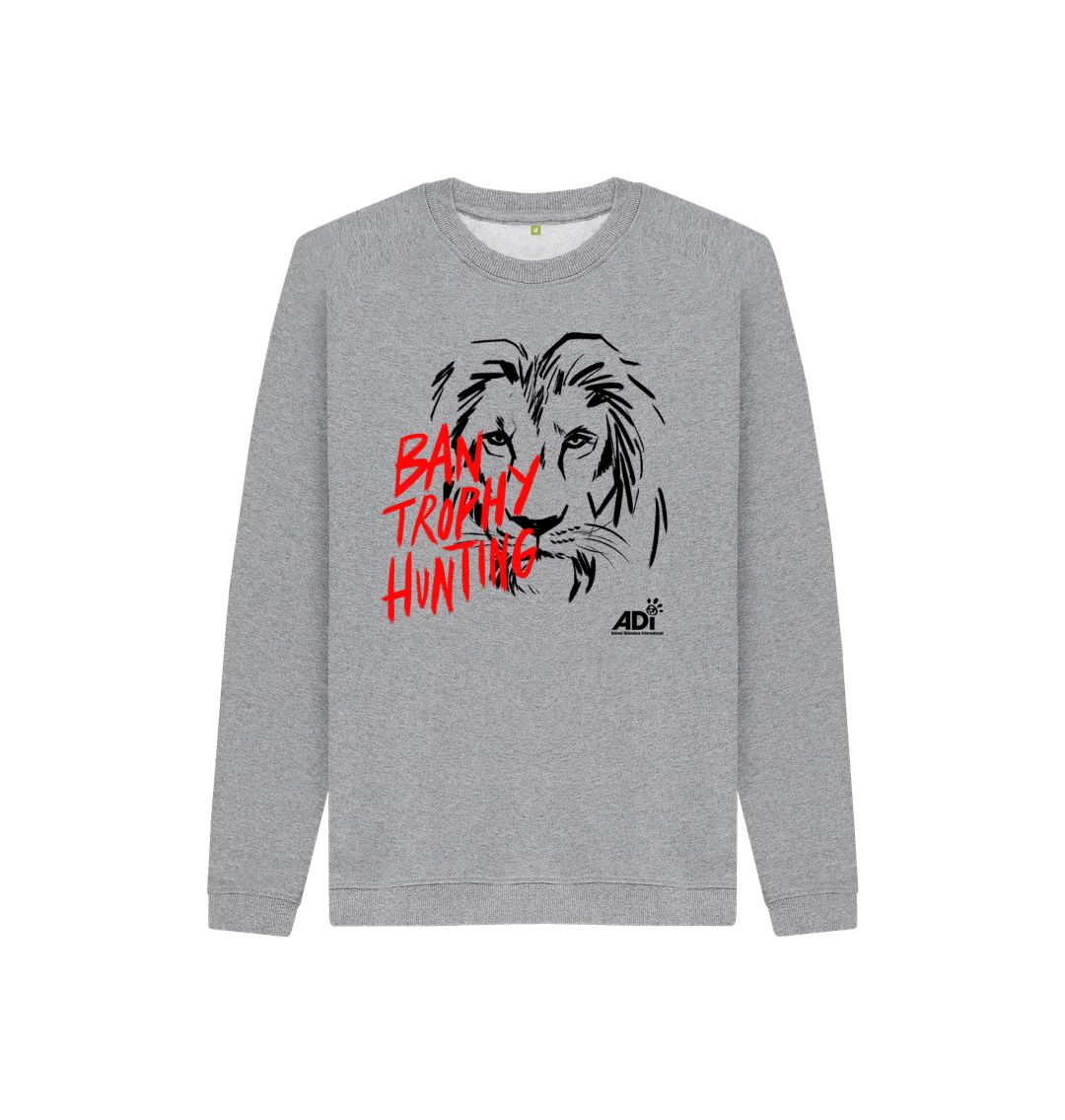 Athletic Grey Ban Trophy Hunting Kids Sweatshirt