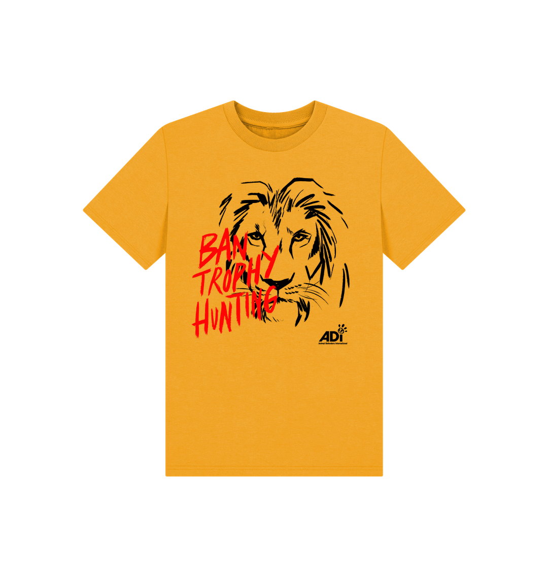 Mustard Printed Kids T-Shirt Front