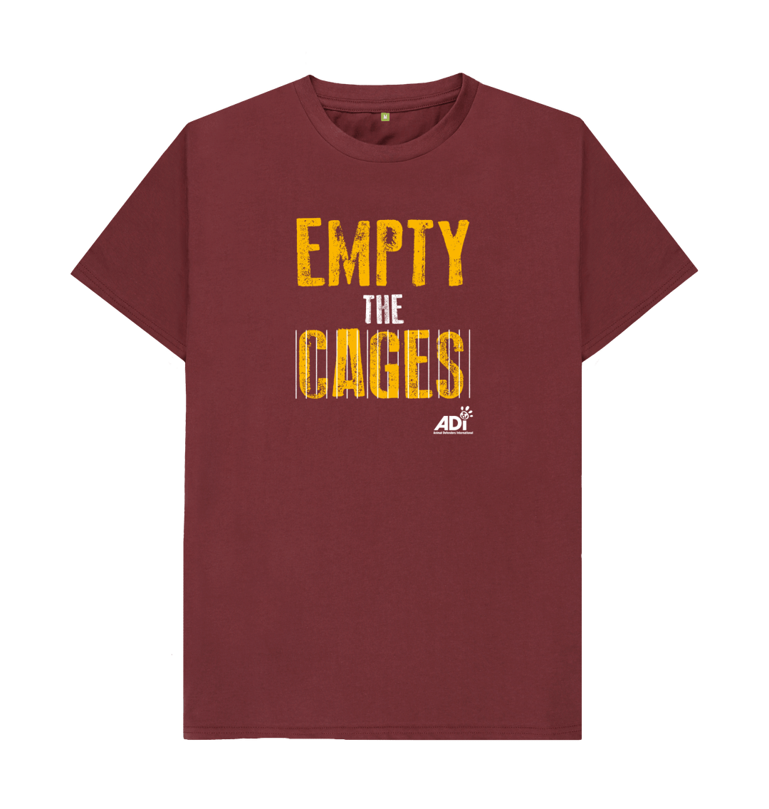 Red Wine Empty The Cages Men\u2019s T-shirt