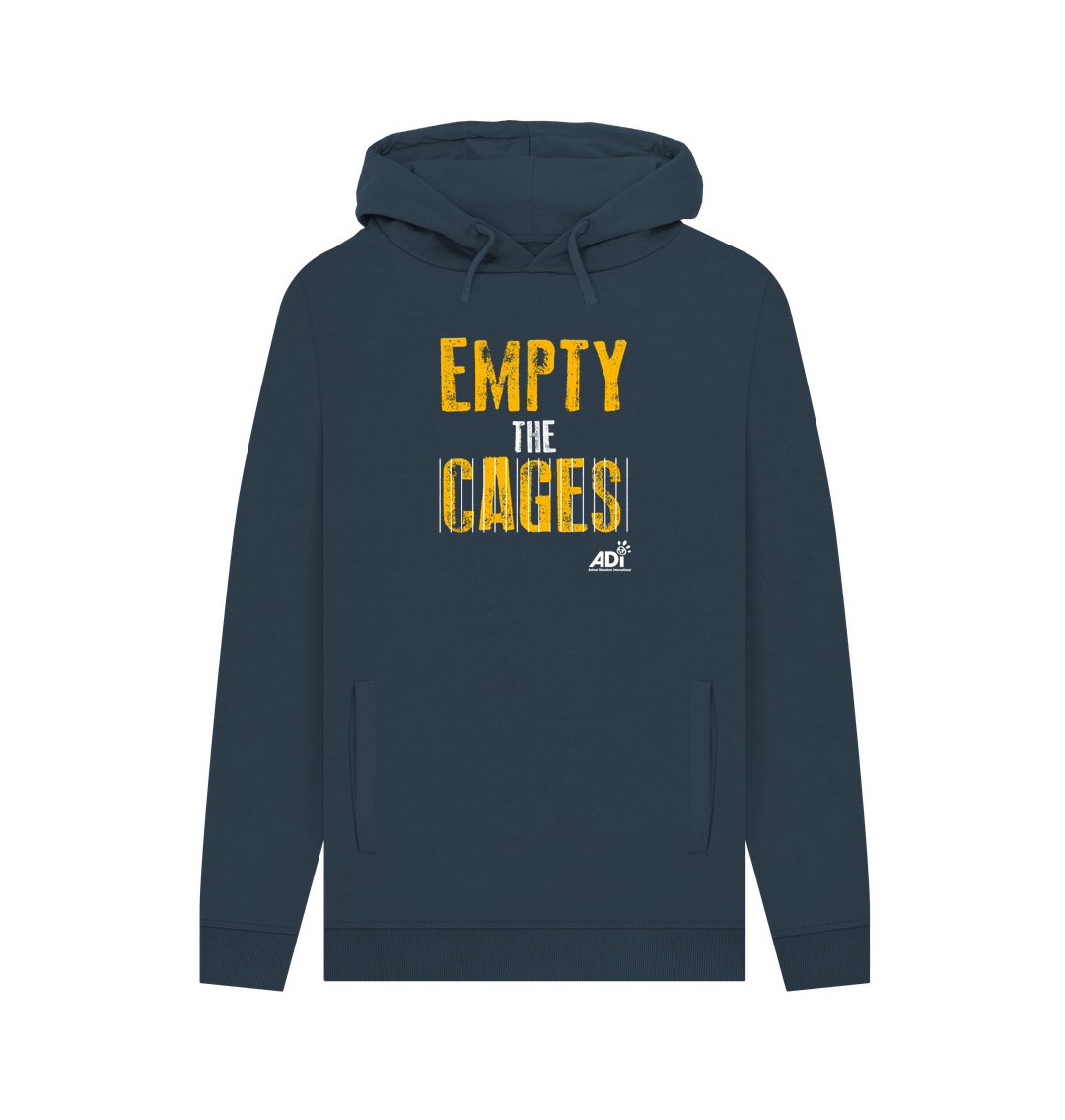 Navy Printed Hoody
