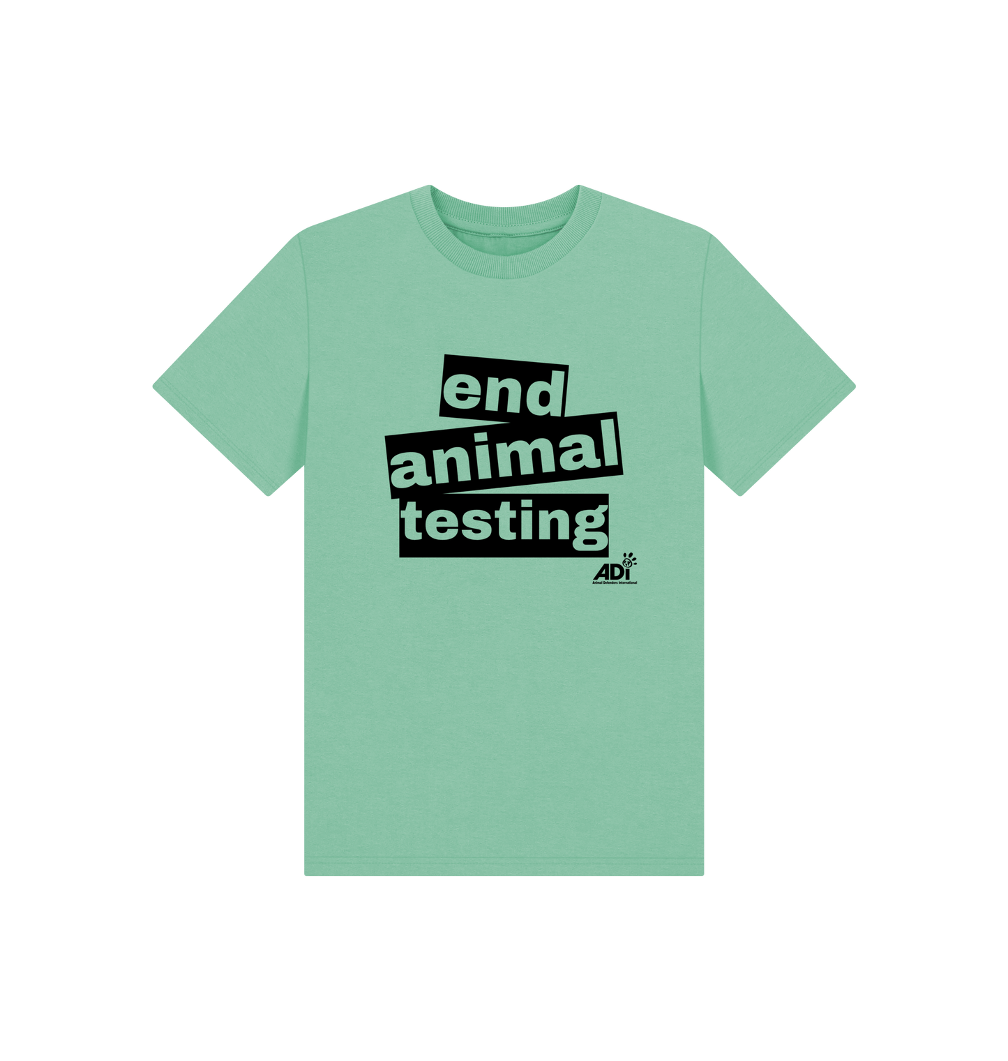 Peppermint Printed Kids T-Shirt Front