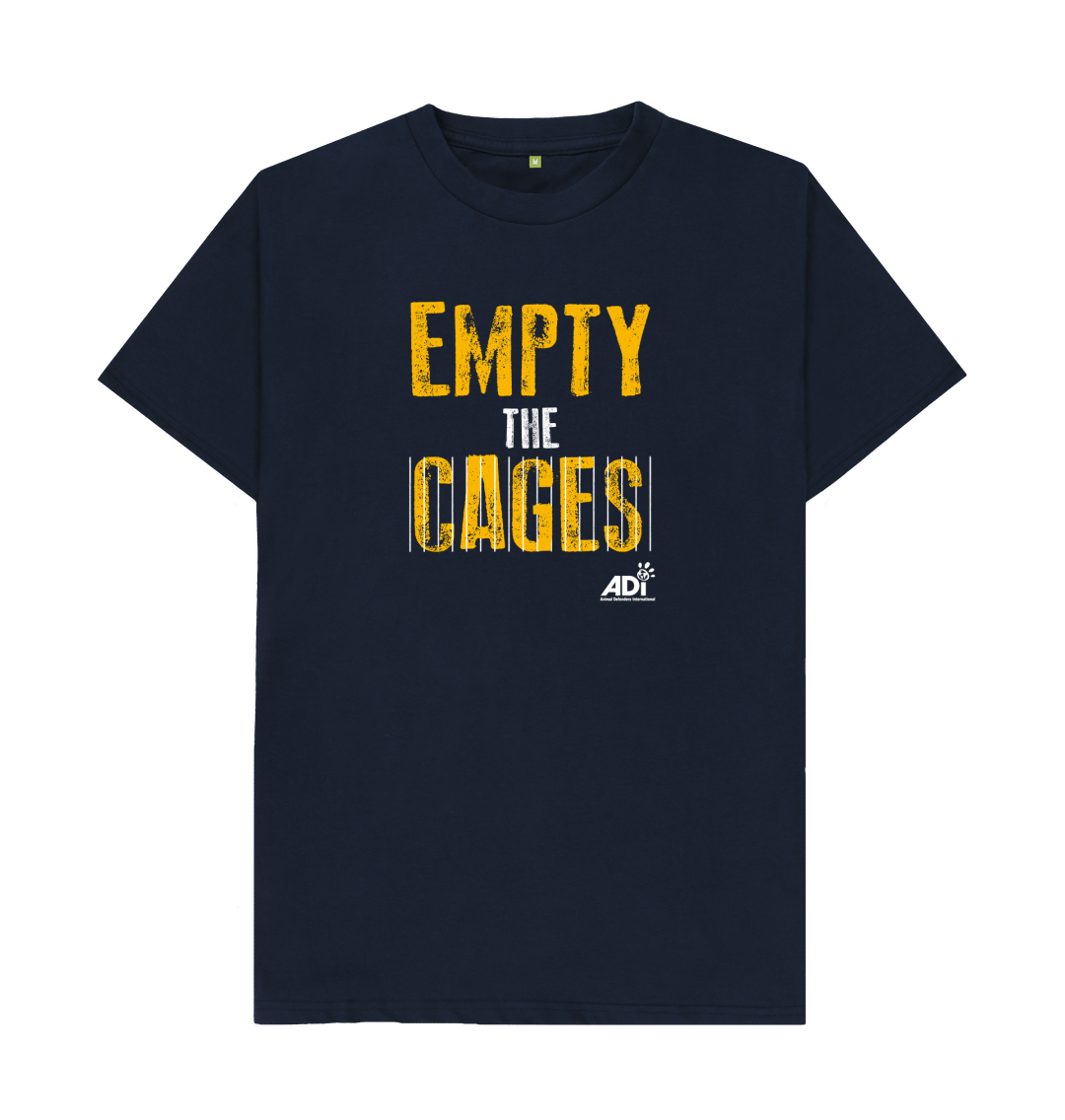 Navy Blue Empty The Cages Men\u2019s T-shirt