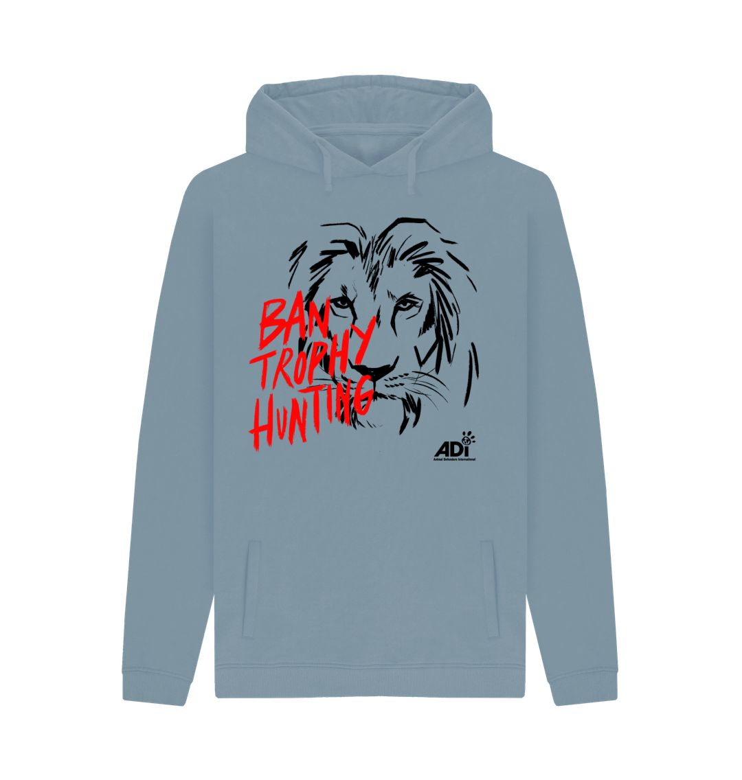 Stone Blue Ban Trophy Hunting Men\u2019s Hoody
