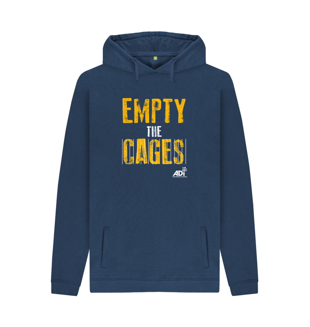 Navy Empty The Cages Men\u2019s Hoody