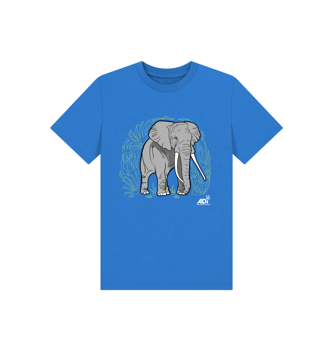 Bright Blue Printed Kids T-Shirt
