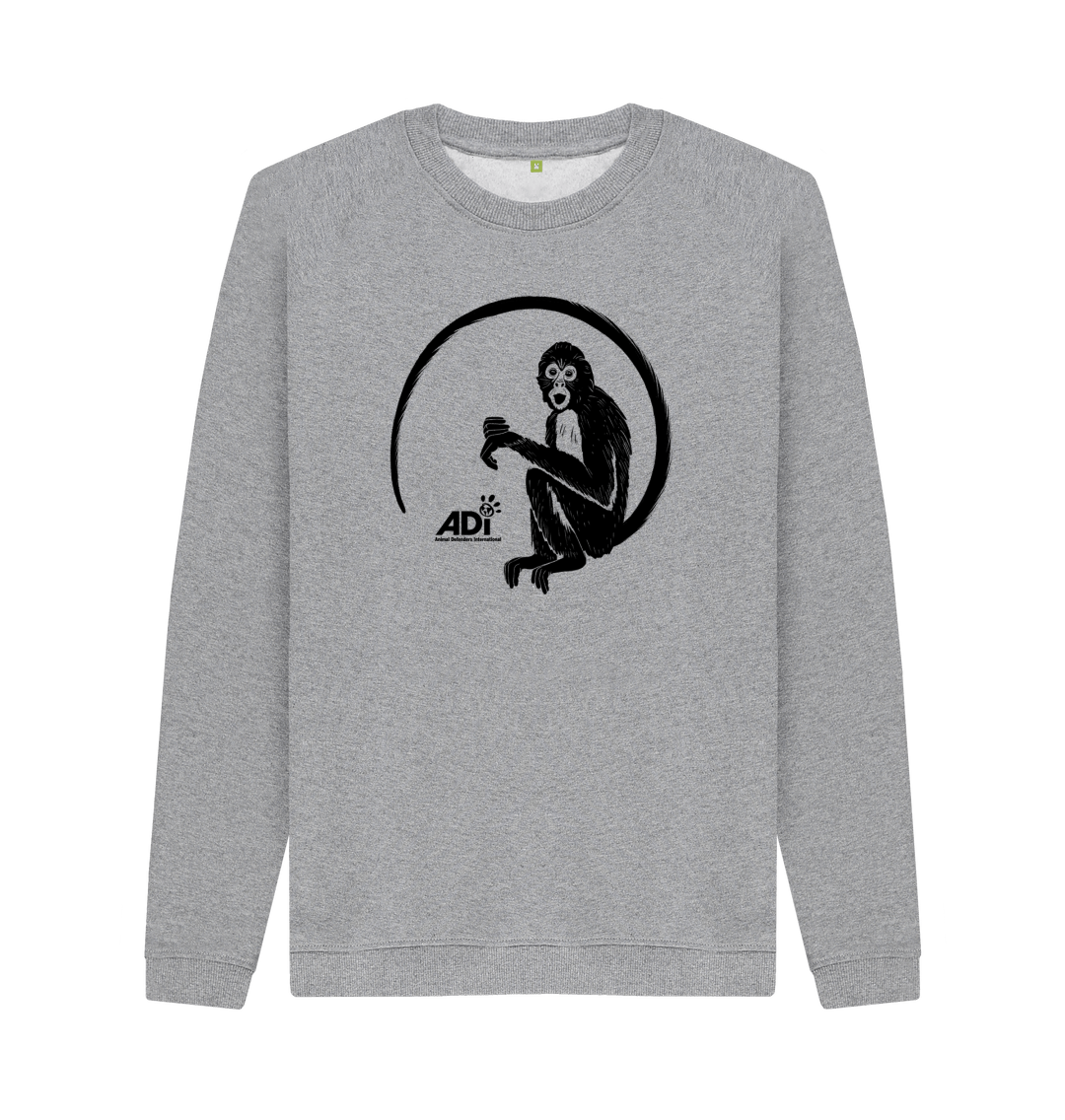 Light Heather Spider Monkey Men's Sweatshirt