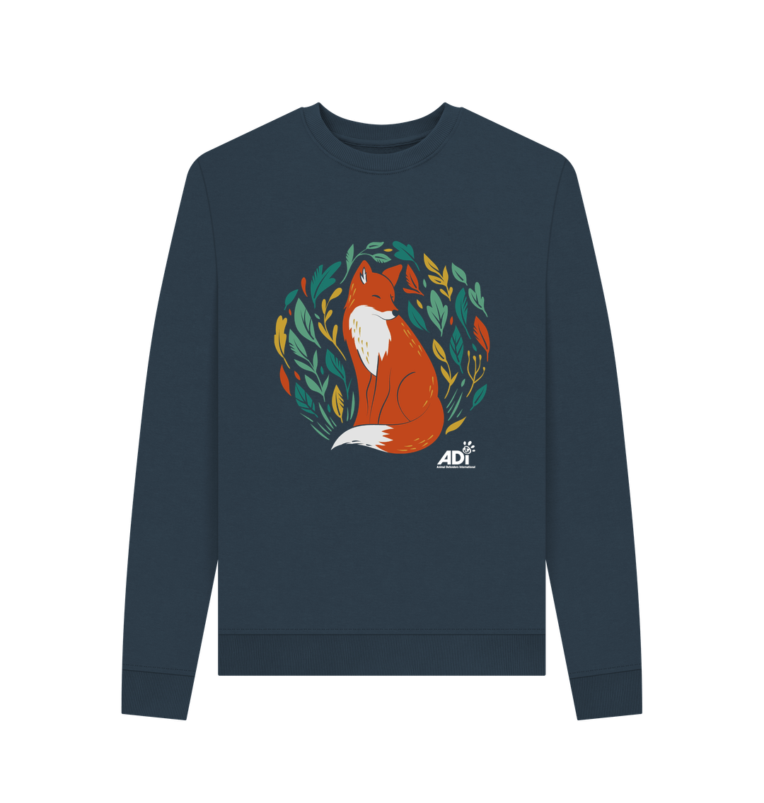 Navy Blue Printed Sweater