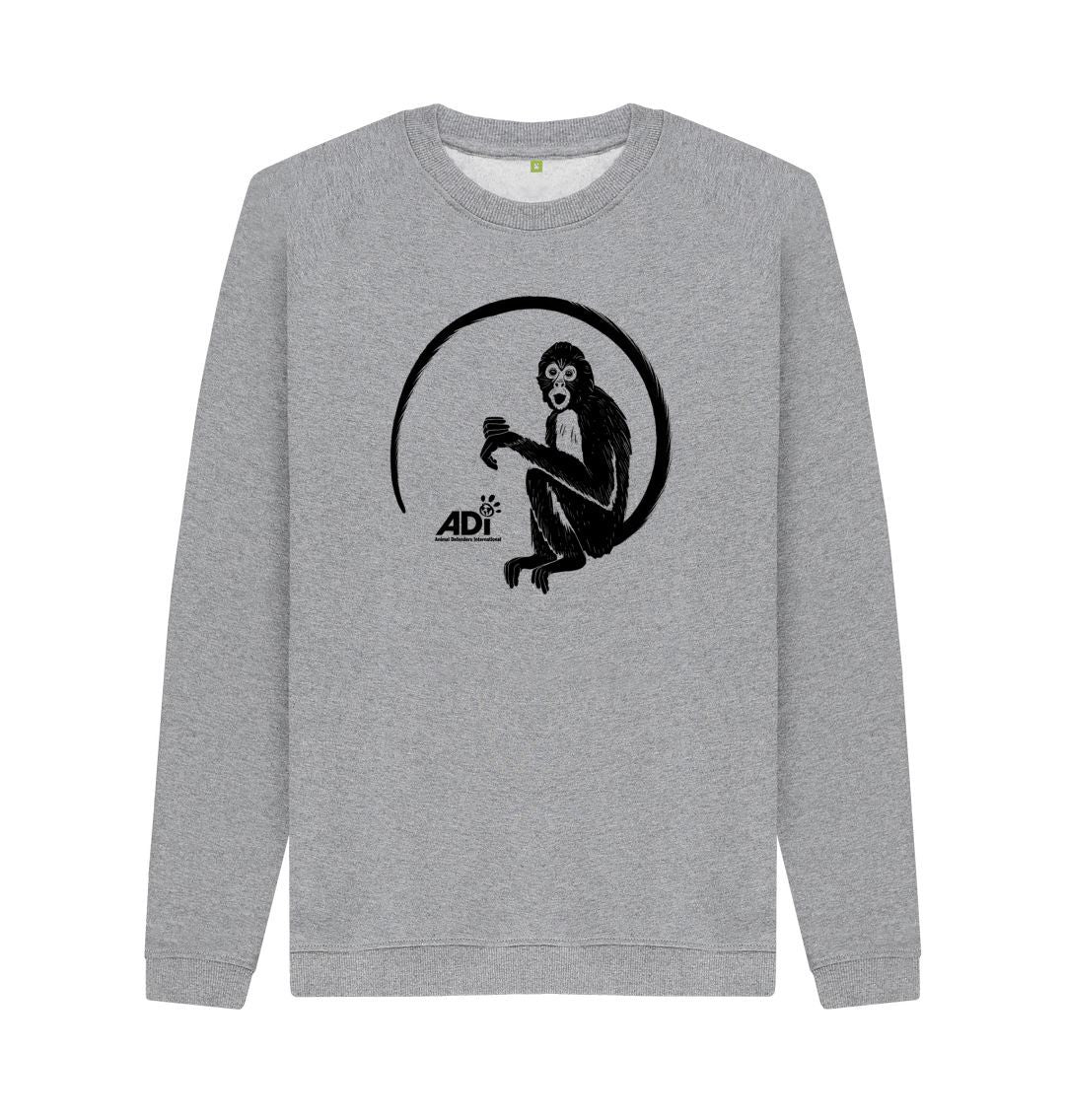 Light Heather Spider Monkey Men's Sweatshirt