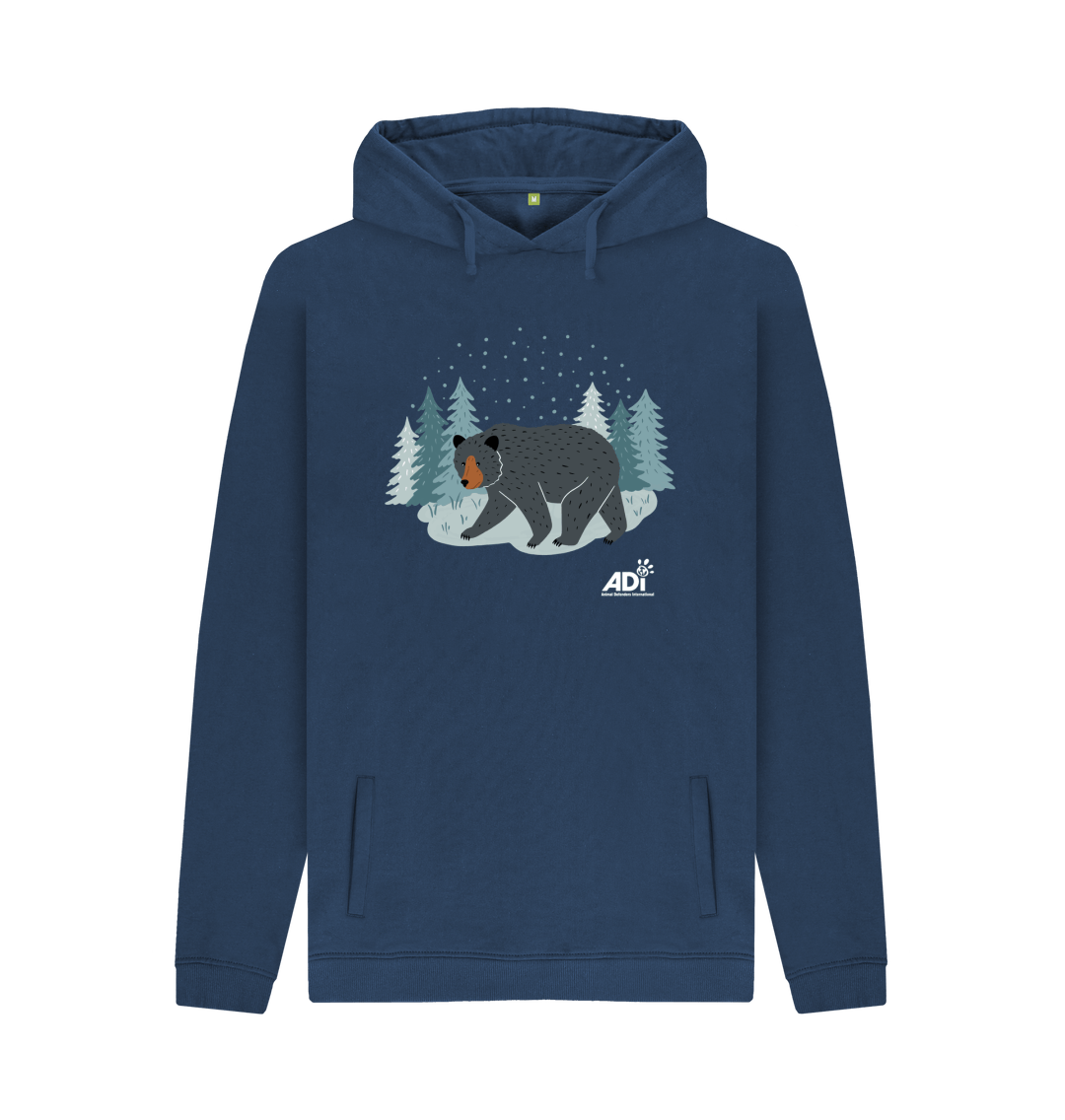 Navy Winter Bear Men\u2019s Hoody