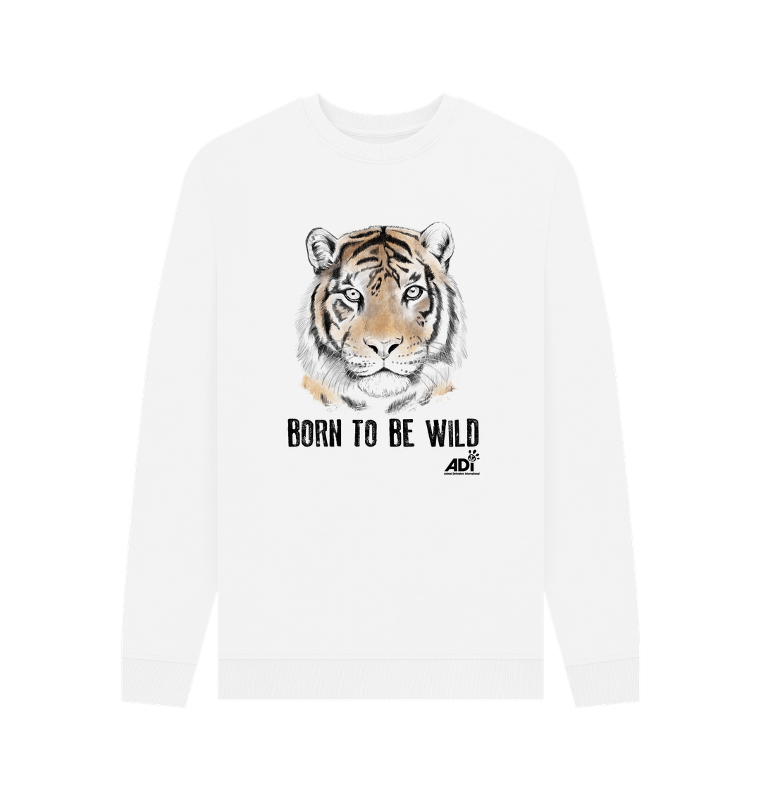 White Printed Sweater