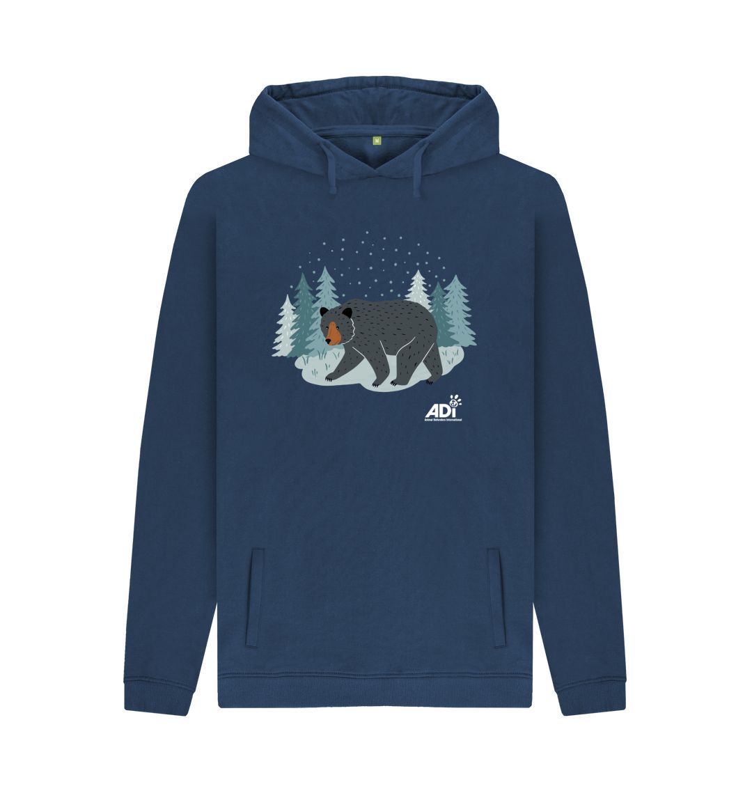 Navy Winter Bear Men\u2019s Hoody