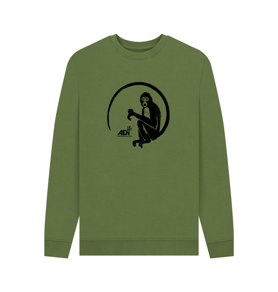 Khaki Printed Sweater