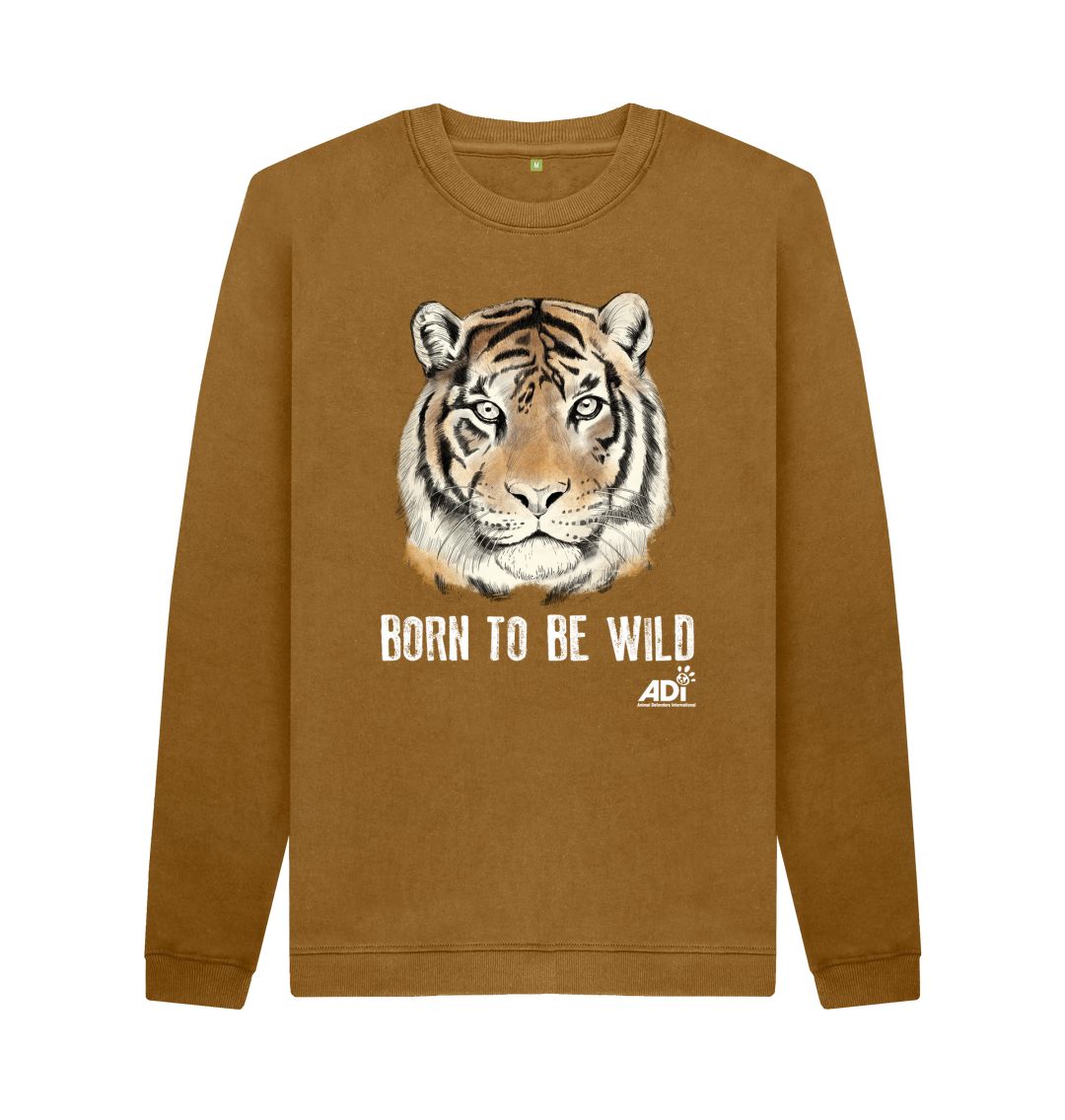 Brown Born To Be Wild Dark Men\u2019s Sweatshirt