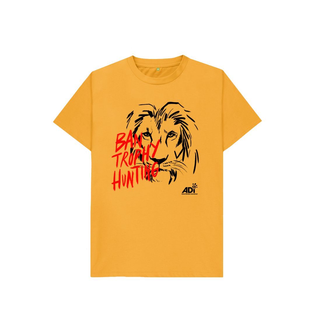 Mustard Ban Trophy Hunting Kids T-shirt
