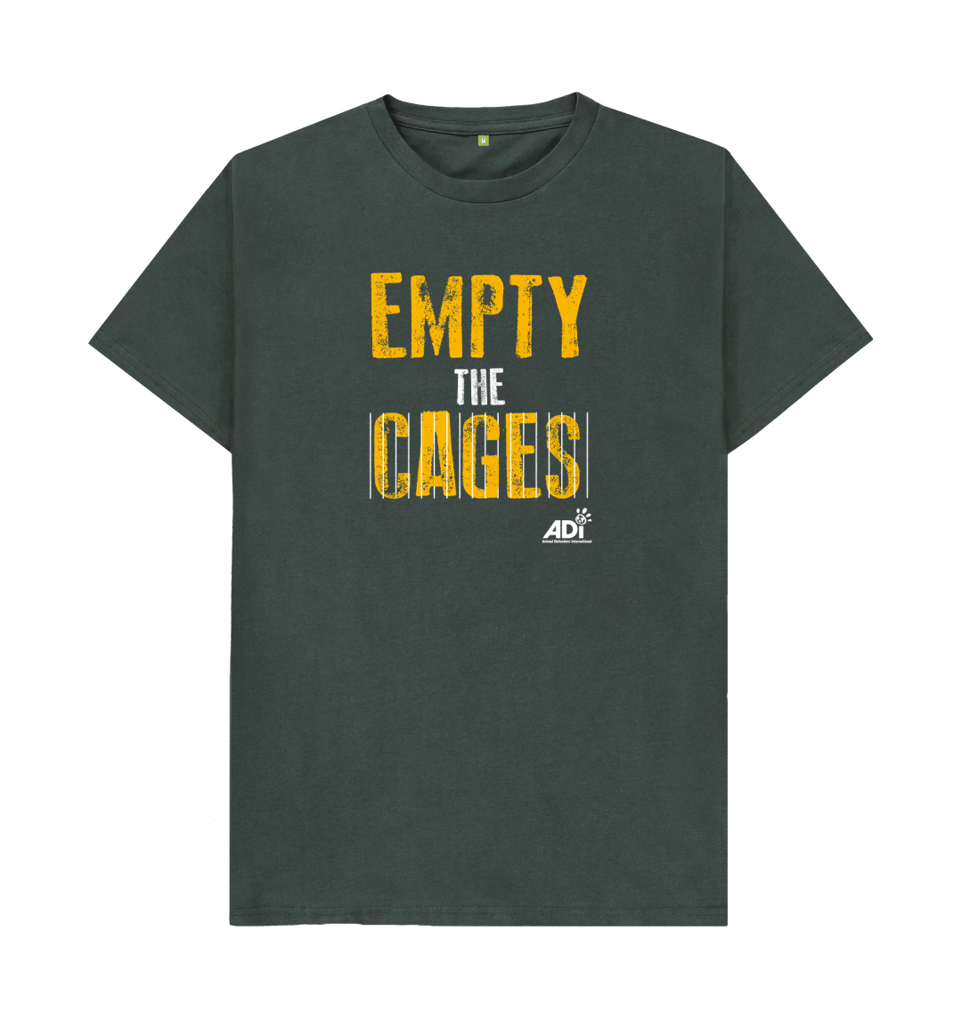 Dark Grey Empty The Cages Men\u2019s T-shirt