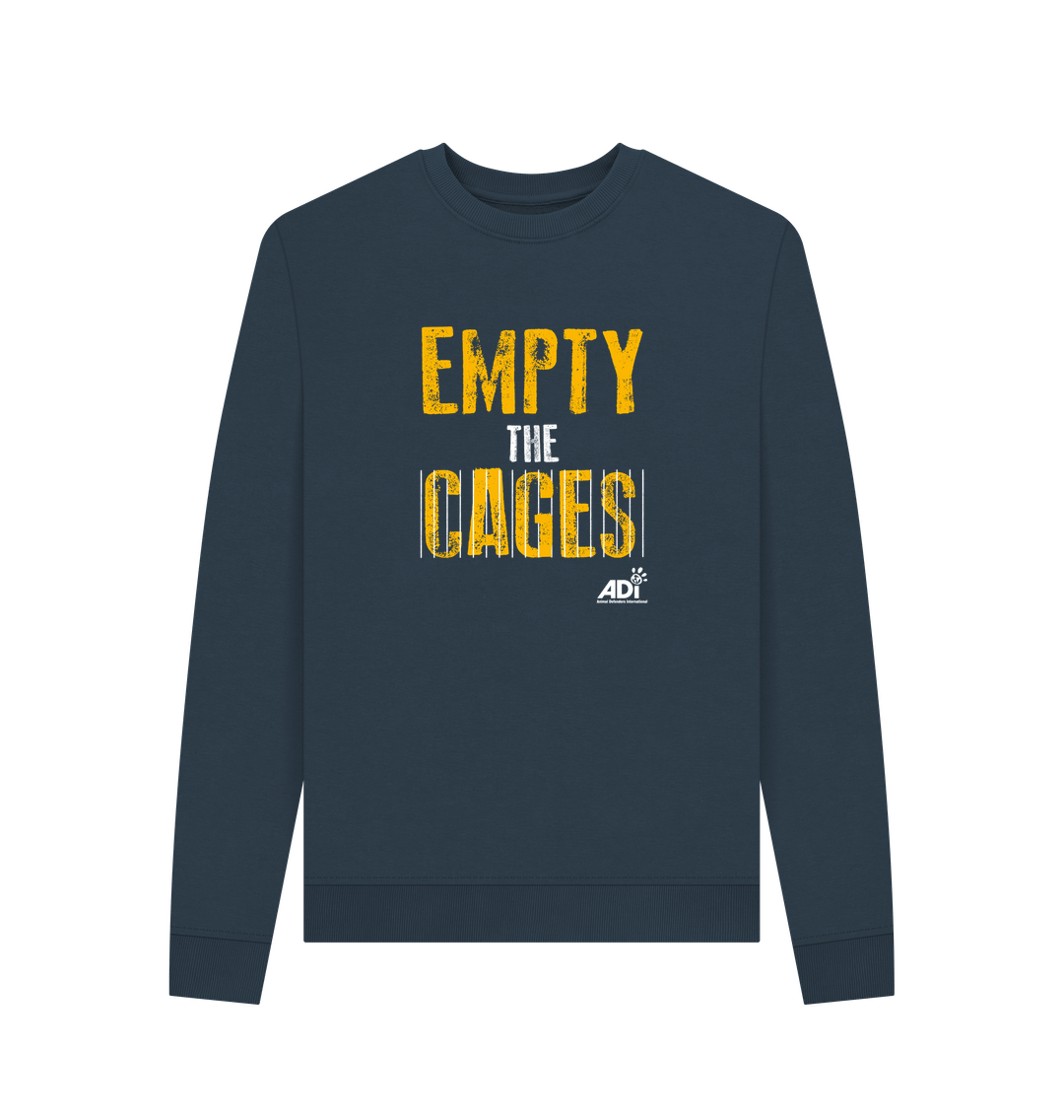 Navy Blue Printed Sweater