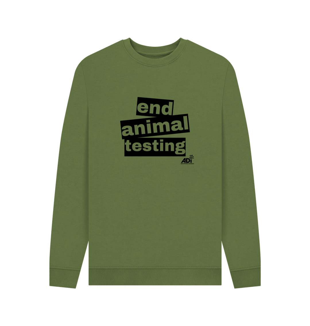 Khaki Printed Sweater