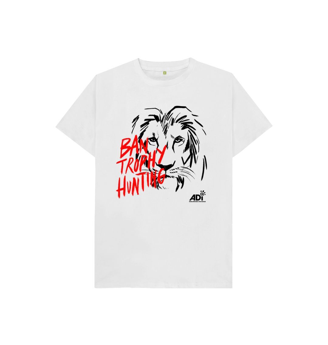 White Ban Trophy Hunting Kids T-shirt