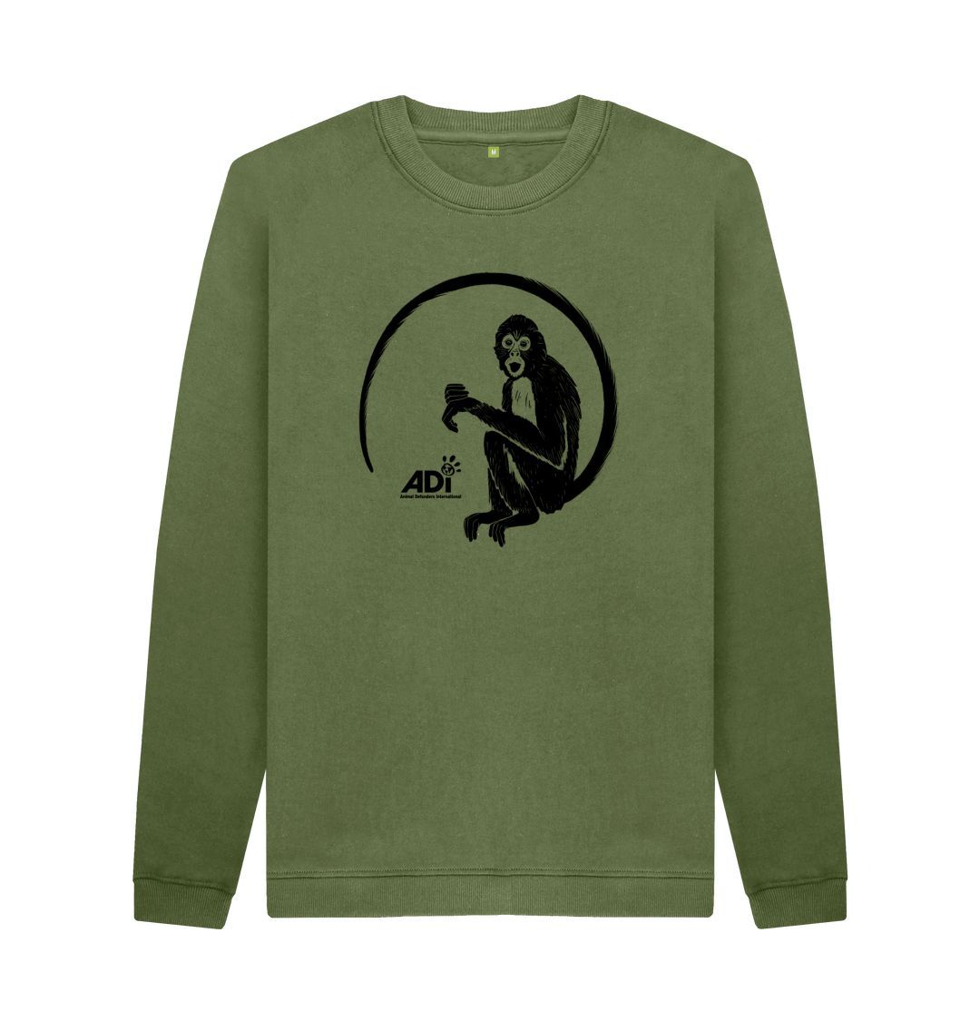 Khaki Spider Monkey Men's Sweatshirt
