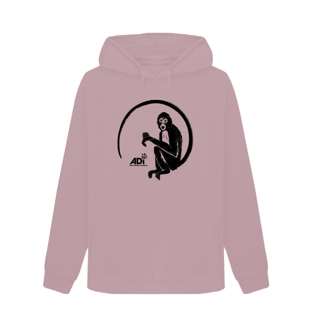 Mauve Spider Monkey Women's Hoodie