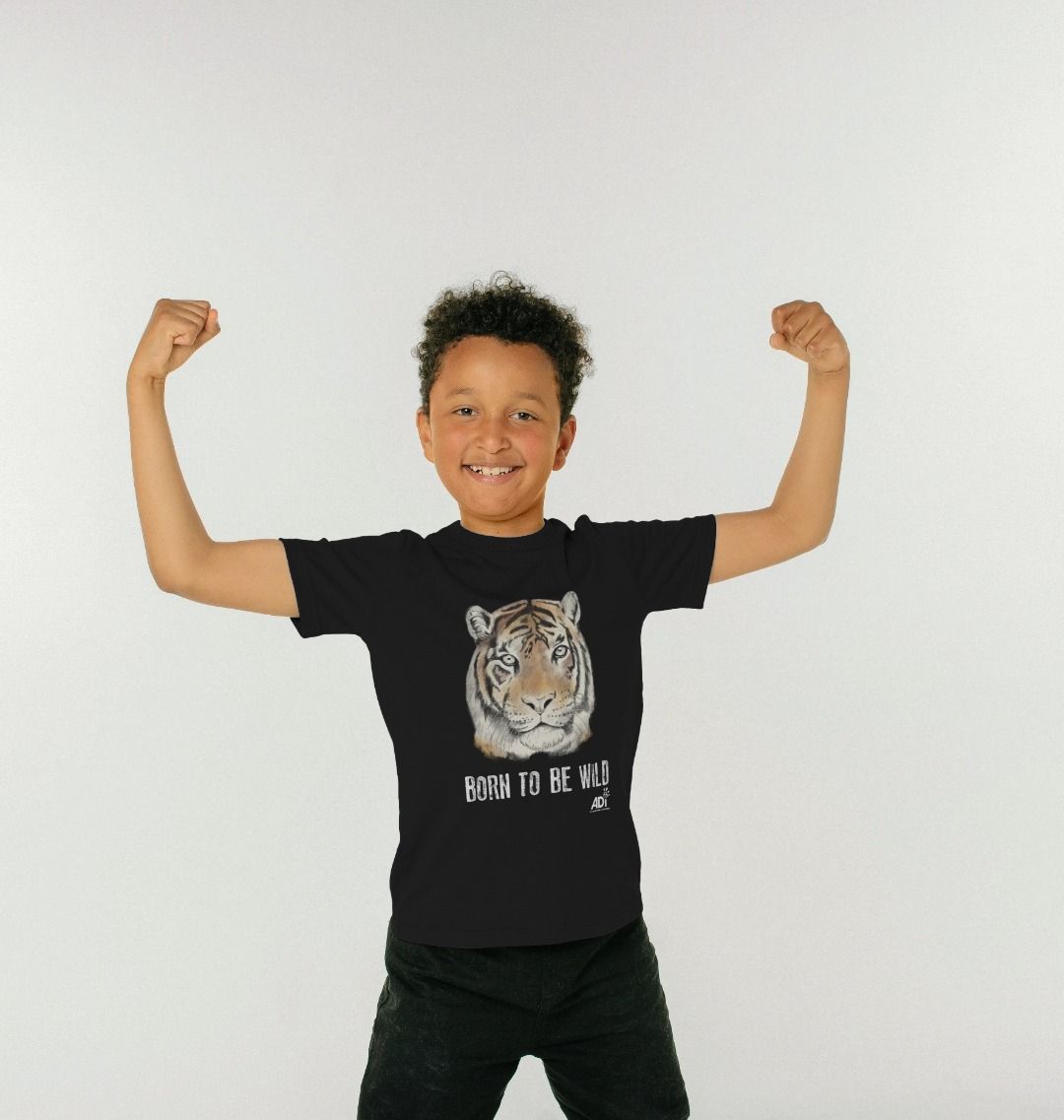 Born To Be Wild Dark Kids T-shirt
