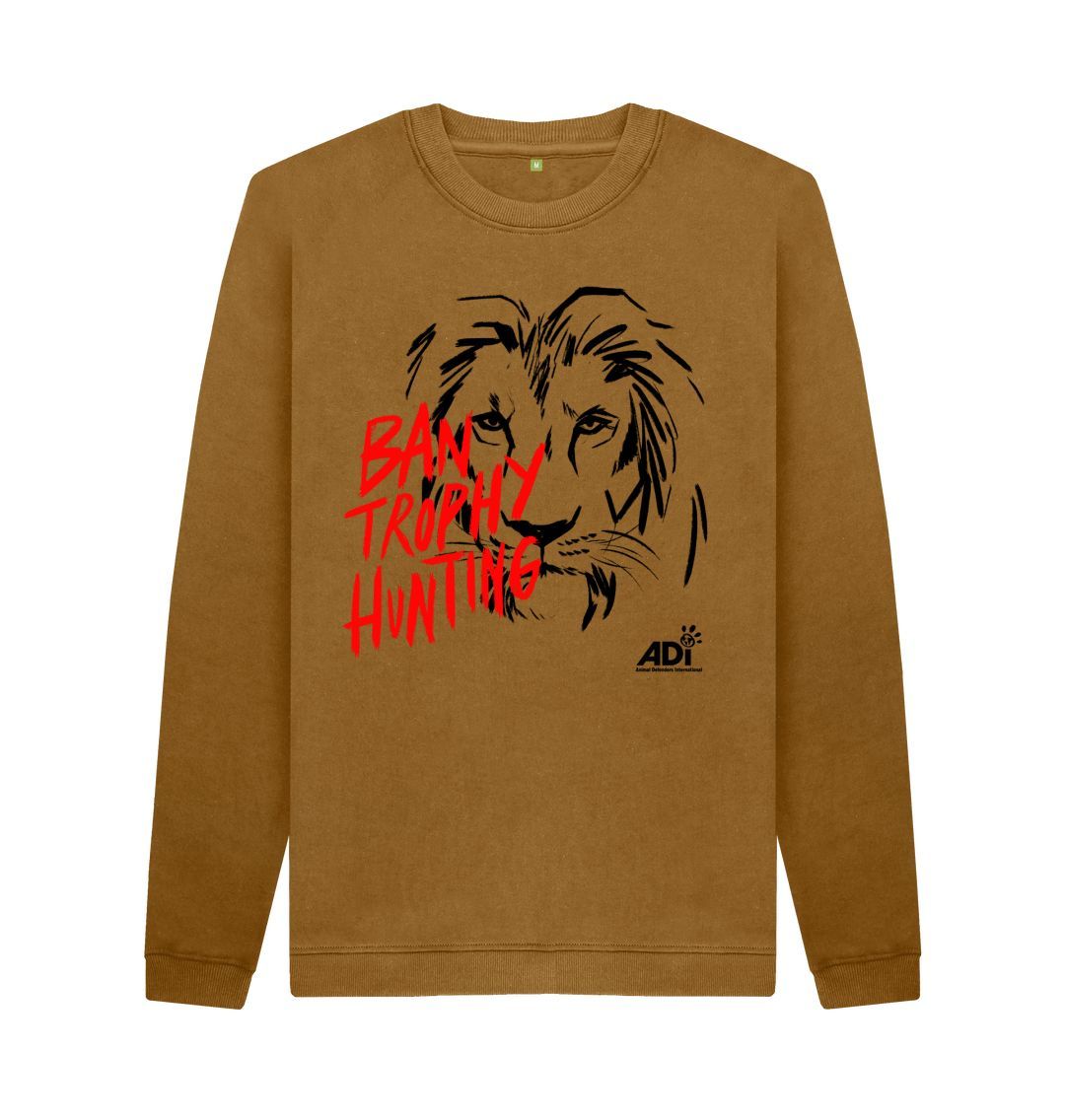 Brown Ban Trophy Hunting Men\u2019s Sweatshirt