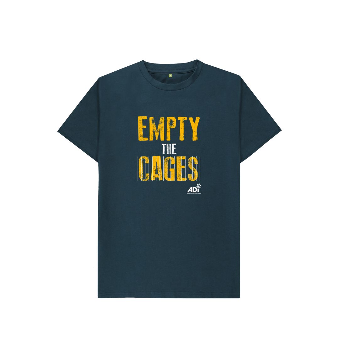 Denim Blue Empty The Cages Kids T-shirt