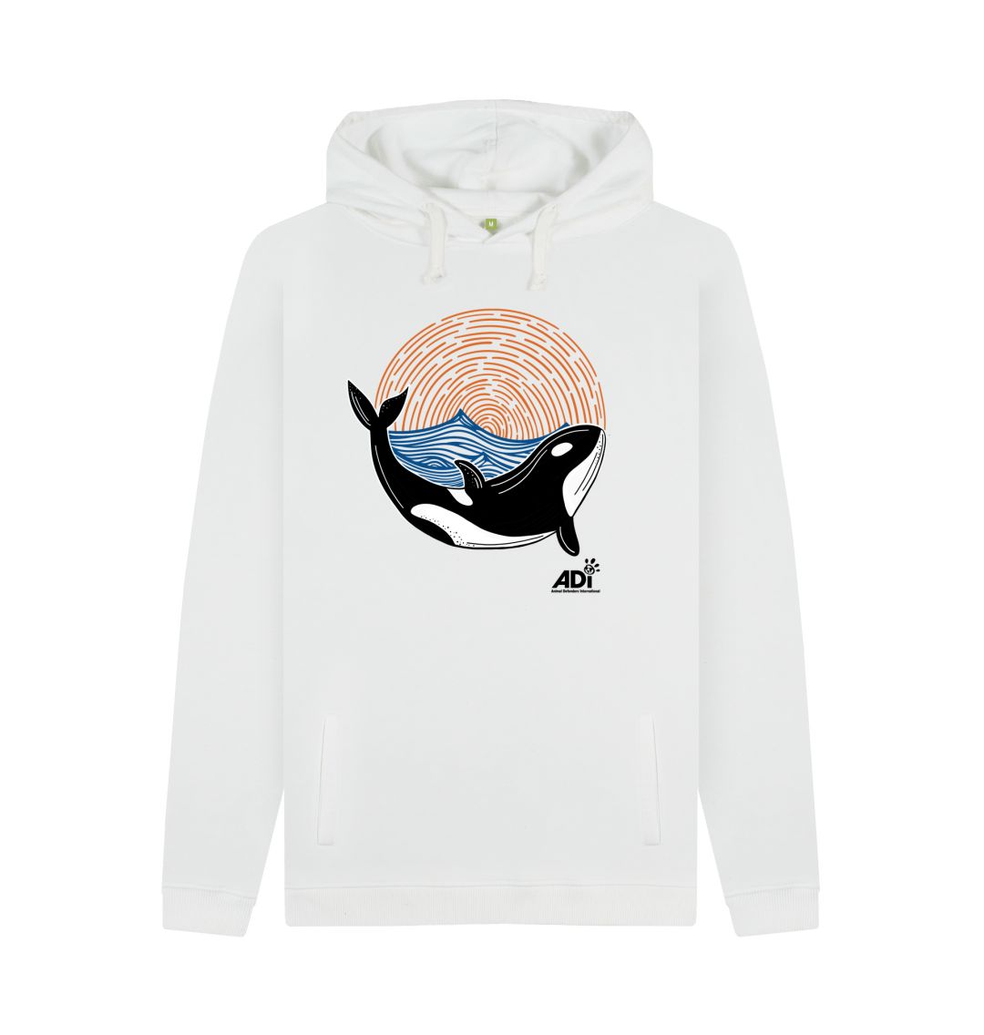 White Orca Men\u2019s Hoody