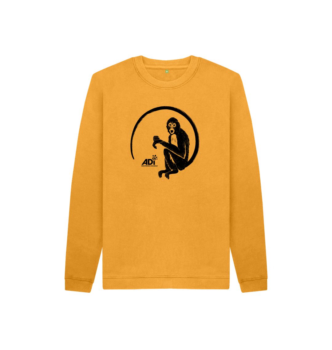 Mustard Spider Monkey Kids Sweatshirt