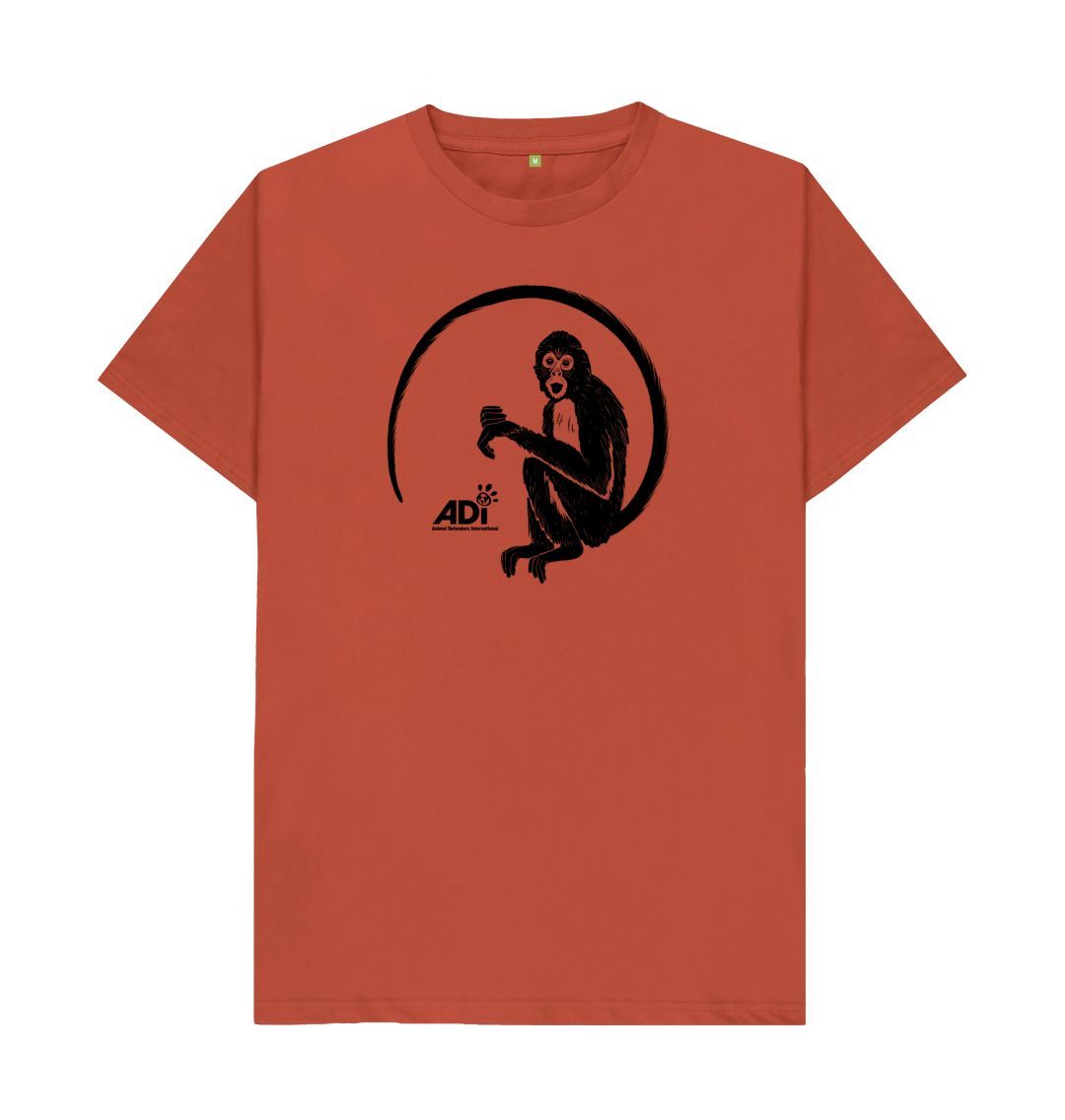 Rust Spider Monkey Men\u2019s T-shirt