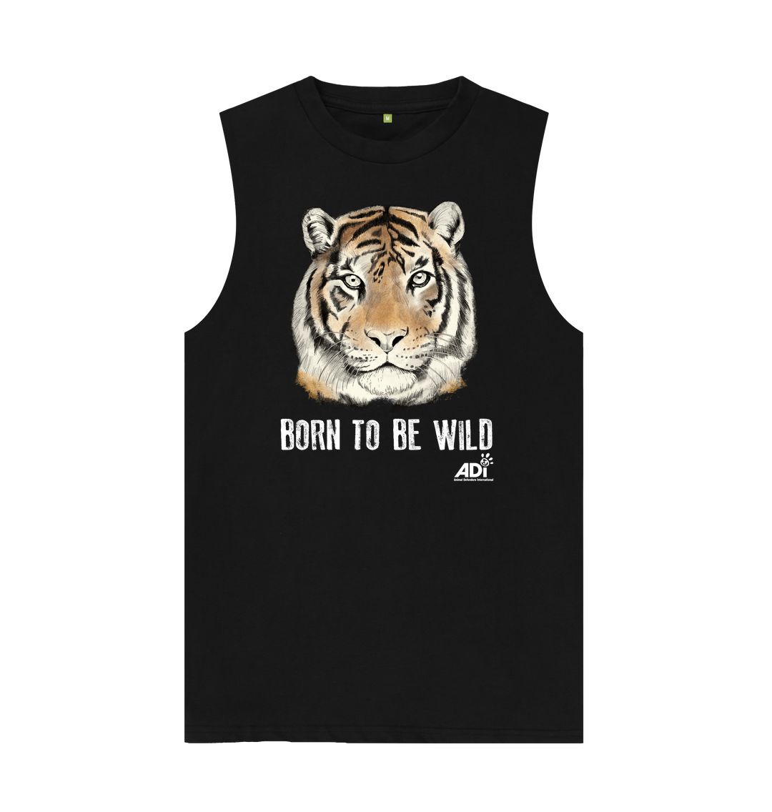 Black Born to be Wild Dark Men\u2019s Tank Top