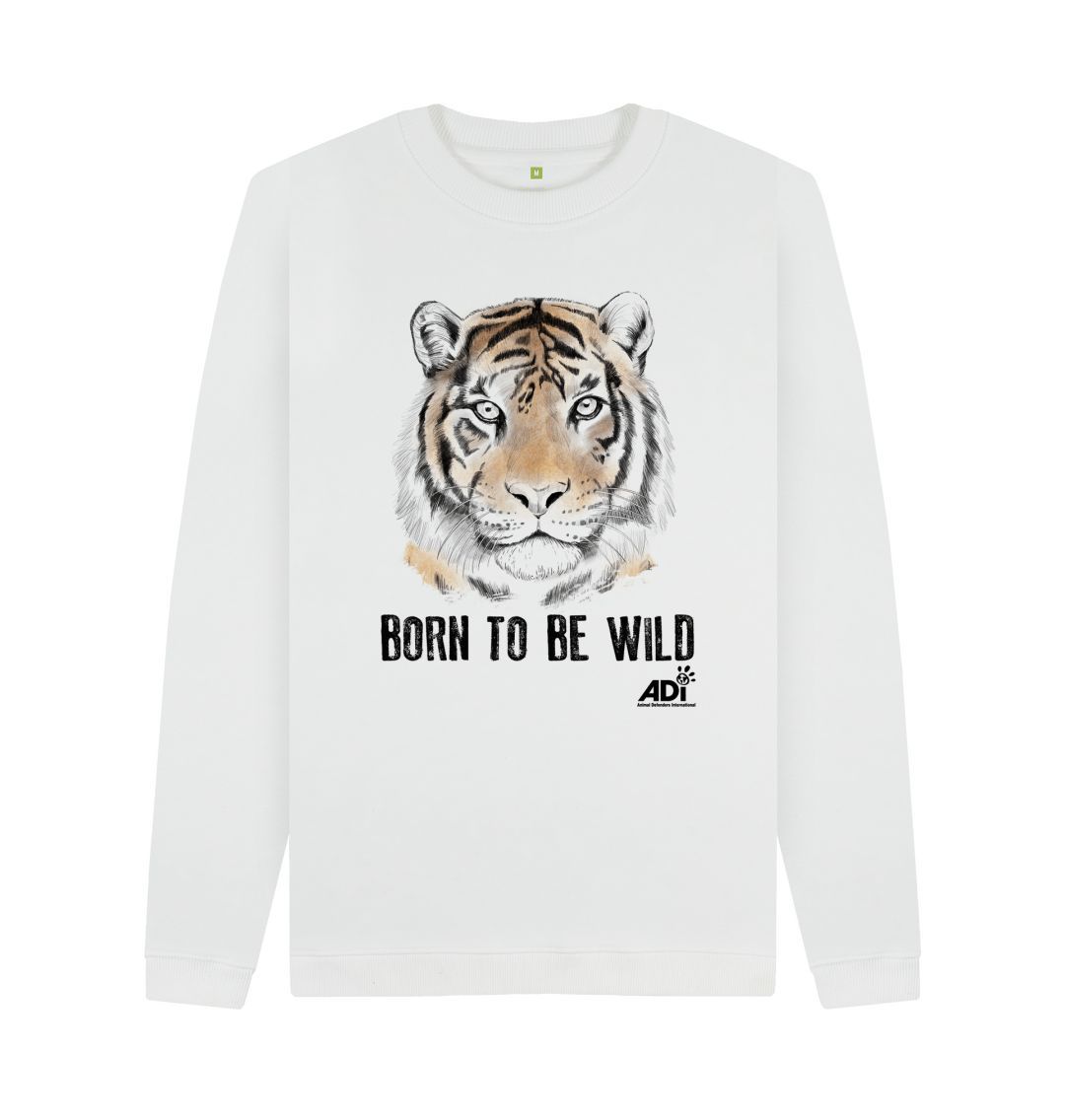 White Born To Be Wild Men\u2019s Sweatshirt