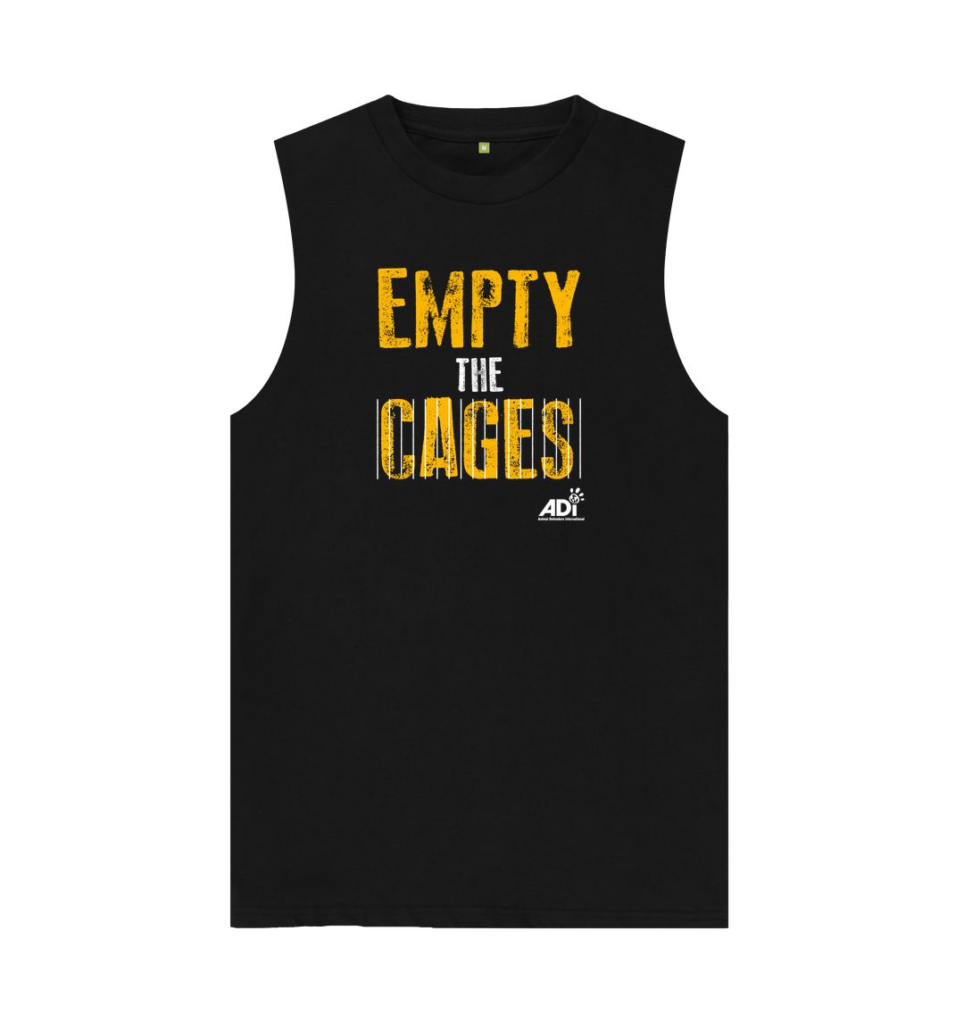 Black Empty the Cages Men\u2019s Tank Top