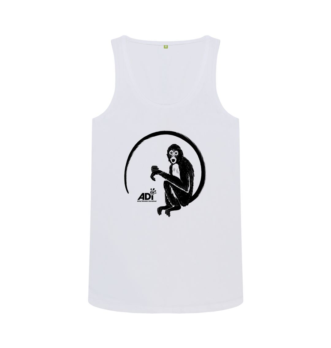 White Spider Monkey Women's Vest Top
