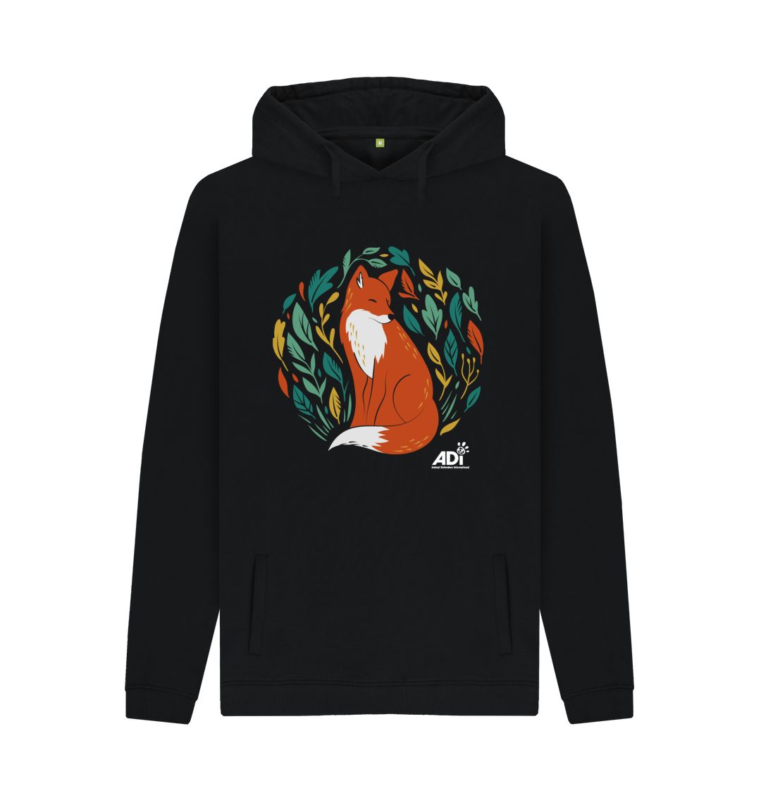 Black Autumn Fox Men\u2019s Hoody