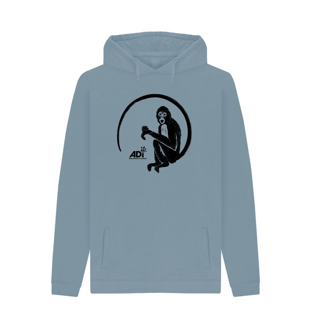 Stone Blue Spider Monkey Men\u2019s Hoody