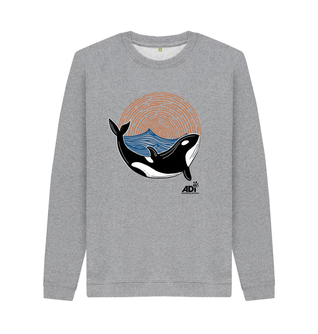 Light Heather Orca Men\u2019s Sweatshirt