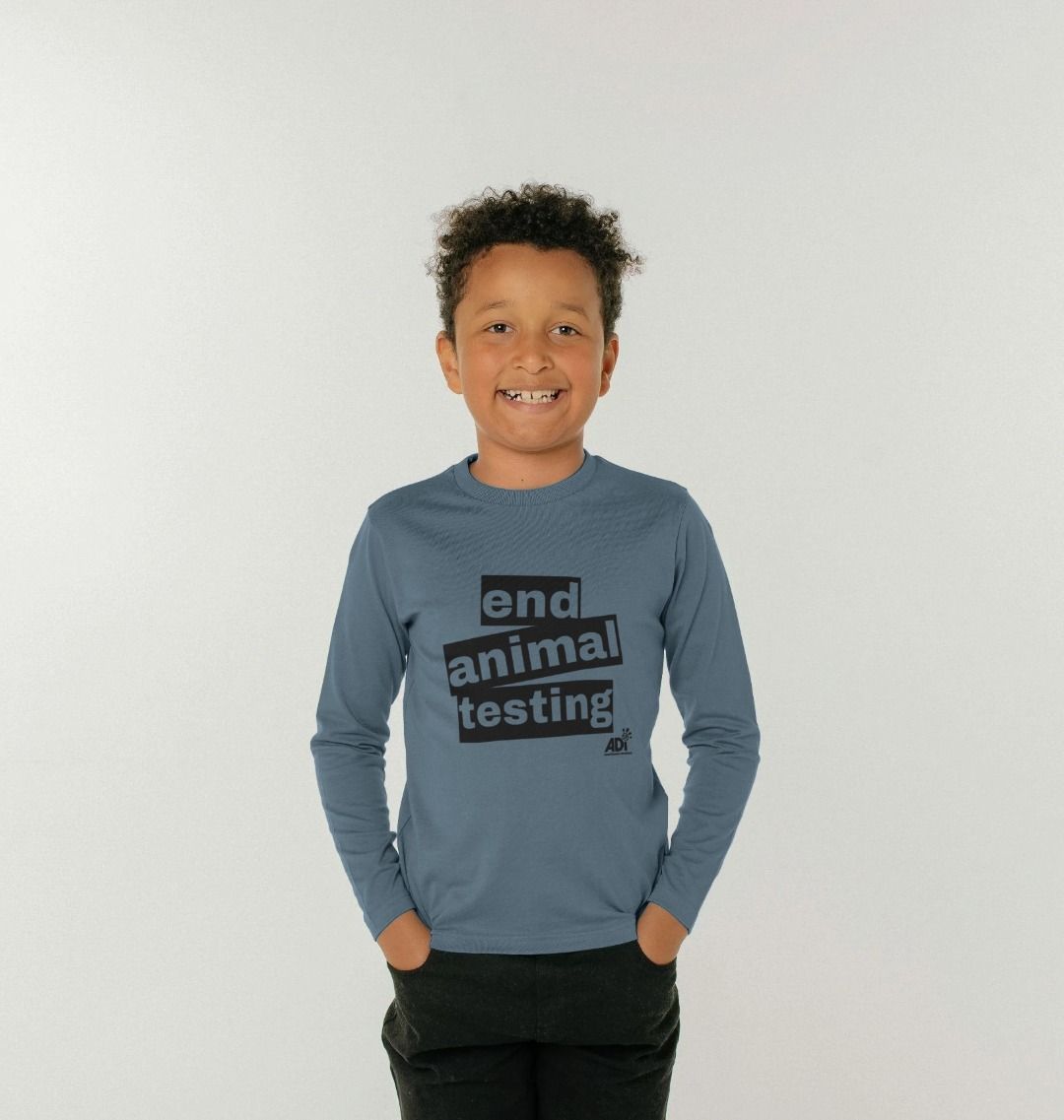 End Animal Testing Kids Long-Sleeved T-Shirt