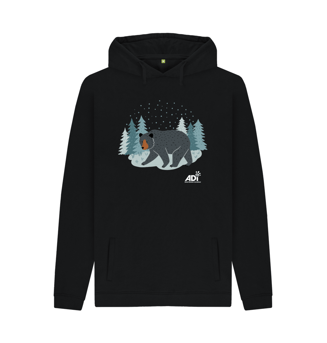 Black Winter Bear Men\u2019s Hoody