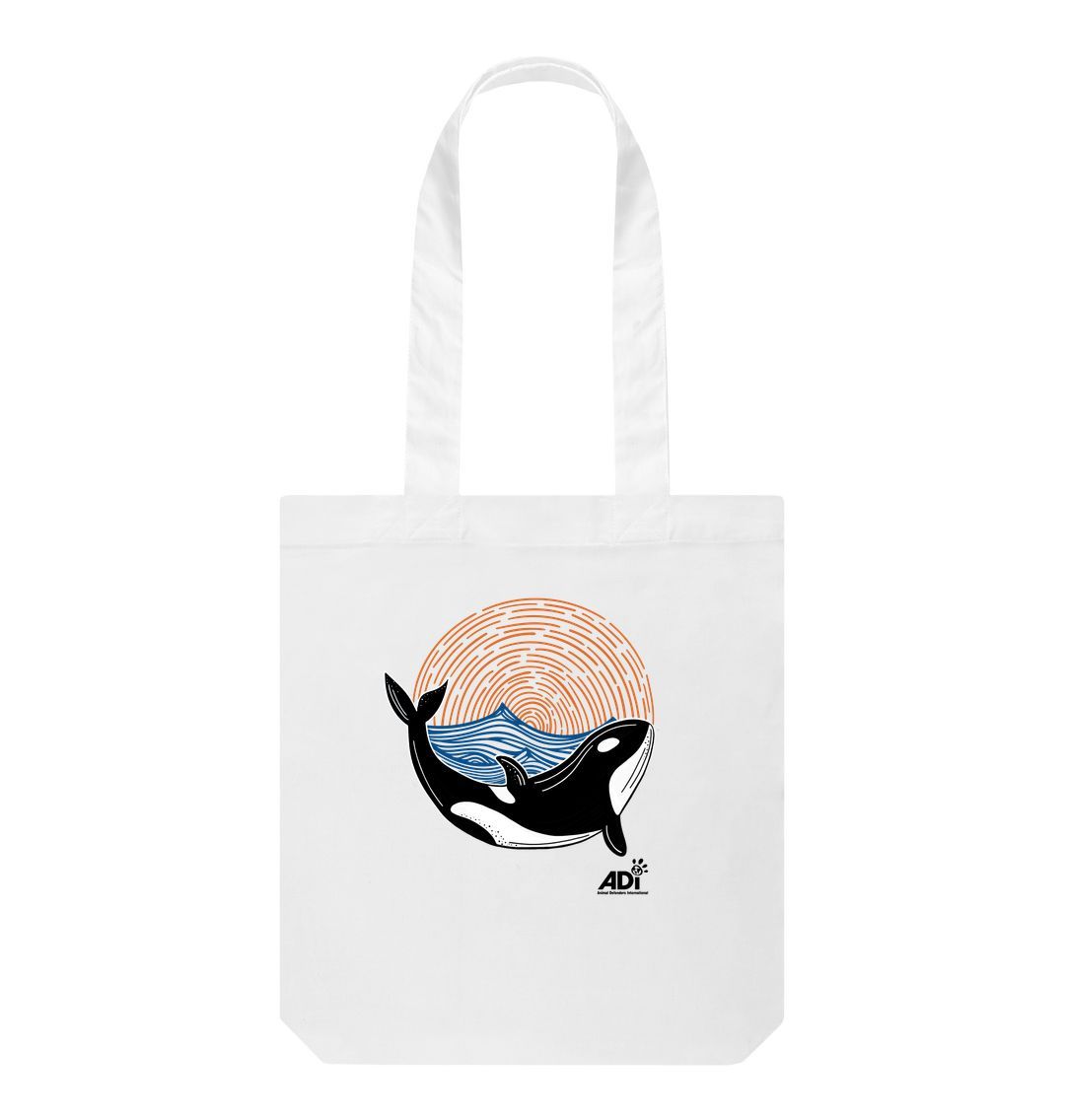 White Orca Tote Bag