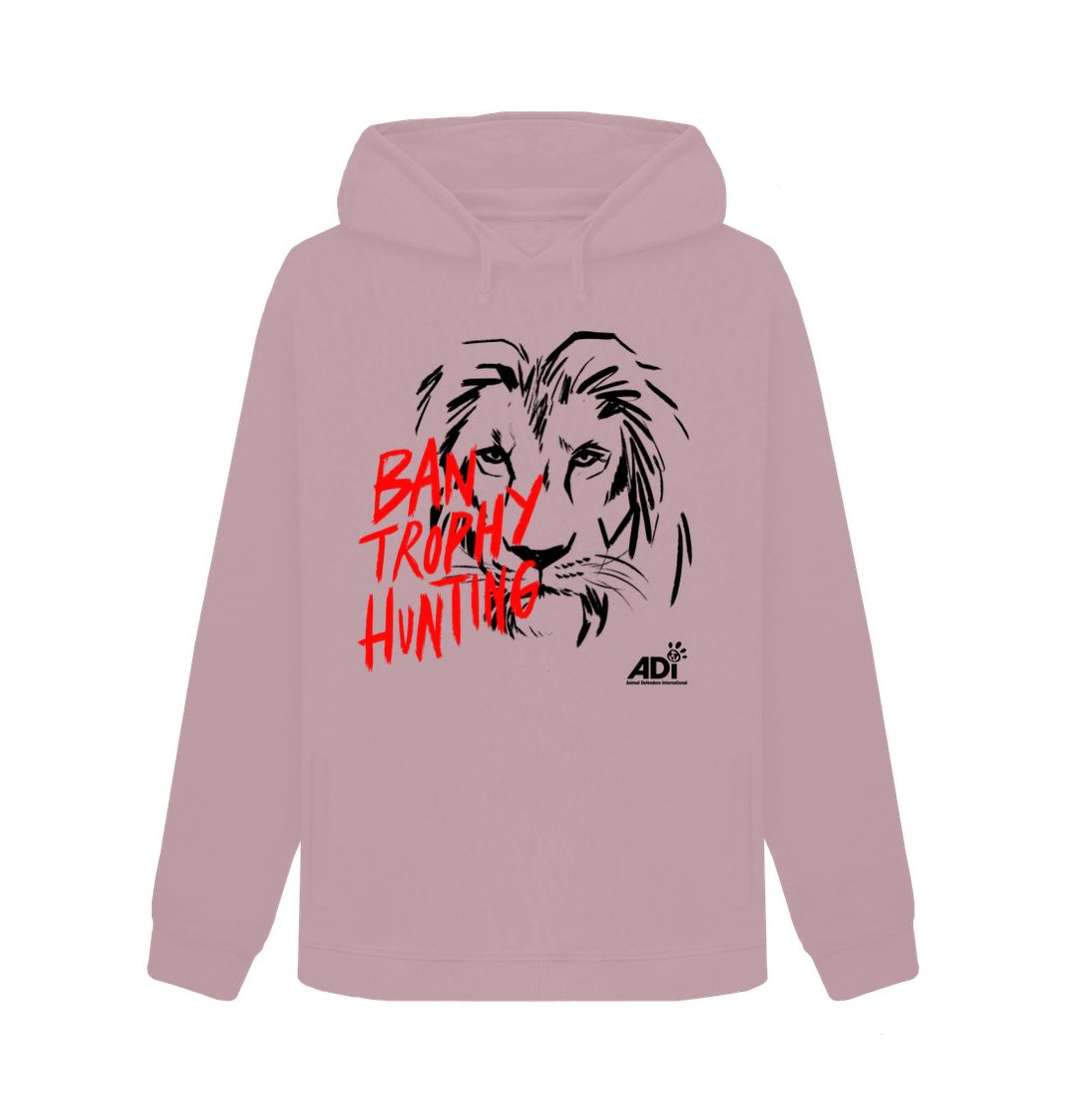 Mauve Ban Trophy Hunting Women's Hoodie