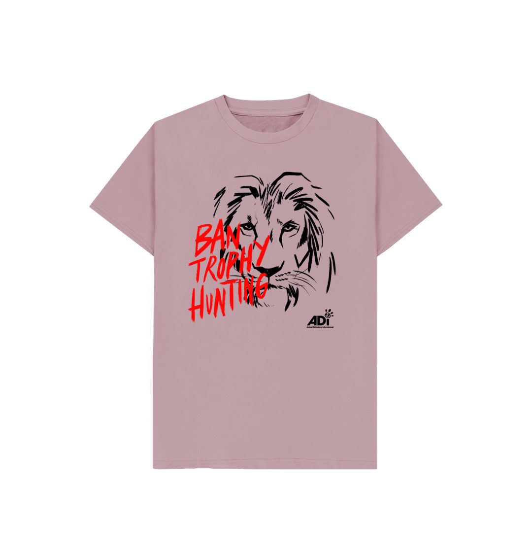 Mauve Ban Trophy Hunting Kids T-shirt