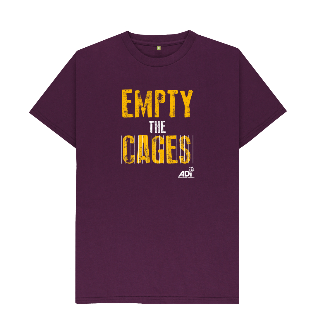 Purple Empty The Cages Men\u2019s T-shirt